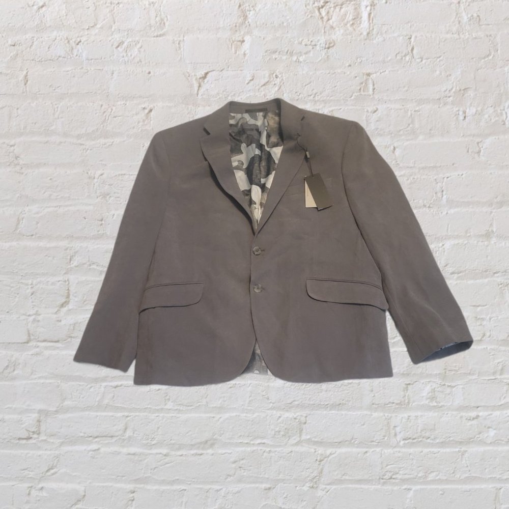 KENNETH COLE REACTION MEN SLIM FIT ULTRASUEDE 44S